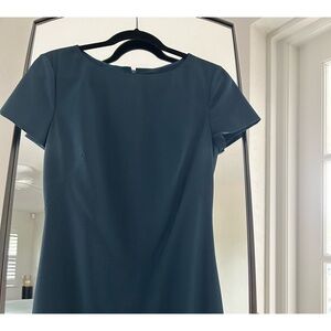 Theory Deep Teal Sheath Dress